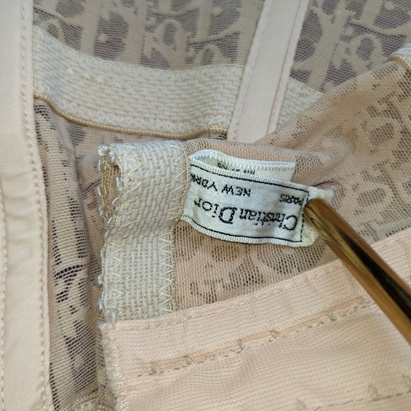 Flash sale ⚡Vintage Dior corset Sheer Monogram - Picture 3 of 5